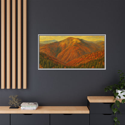 Autumn Landscape Wall Art, Cozy Home Decor, Nature Print, Framed Canvas, Fall Decorations, Gift Idea for Art Lovers - TRV