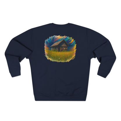 Cozy Dreamers Unisex Crewneck Sweatshirt, Artistic Sweatshirt, Gift for Nature Lovers, Vintage Vibe Apparel, Comfortable Layer, Casual Wear - TRV
