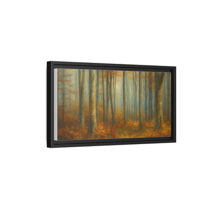 Autumn Forest Canvas Art, Framed Wall Decor, Rustic Home Decor, Nature Artwork, Gift for Nature Lovers - TRV
