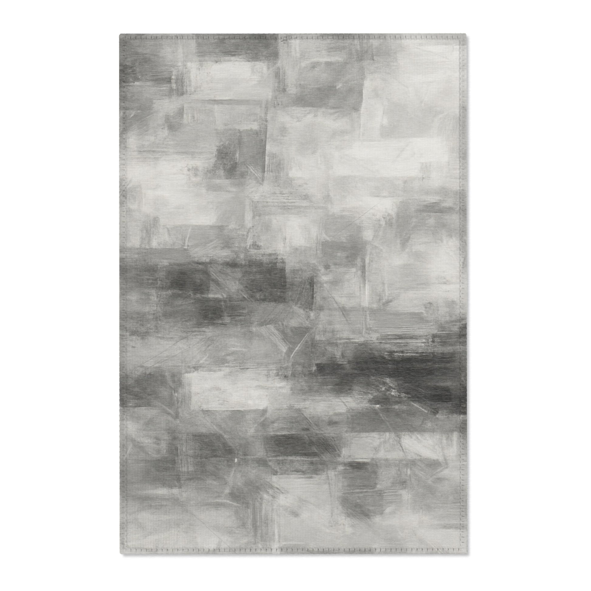 Modern Abstract Area Rug, Boho Home Decor, Soft Indoor Carpet, Living Room Textile, Neutral Tones for Minimalist Spaces - TRV