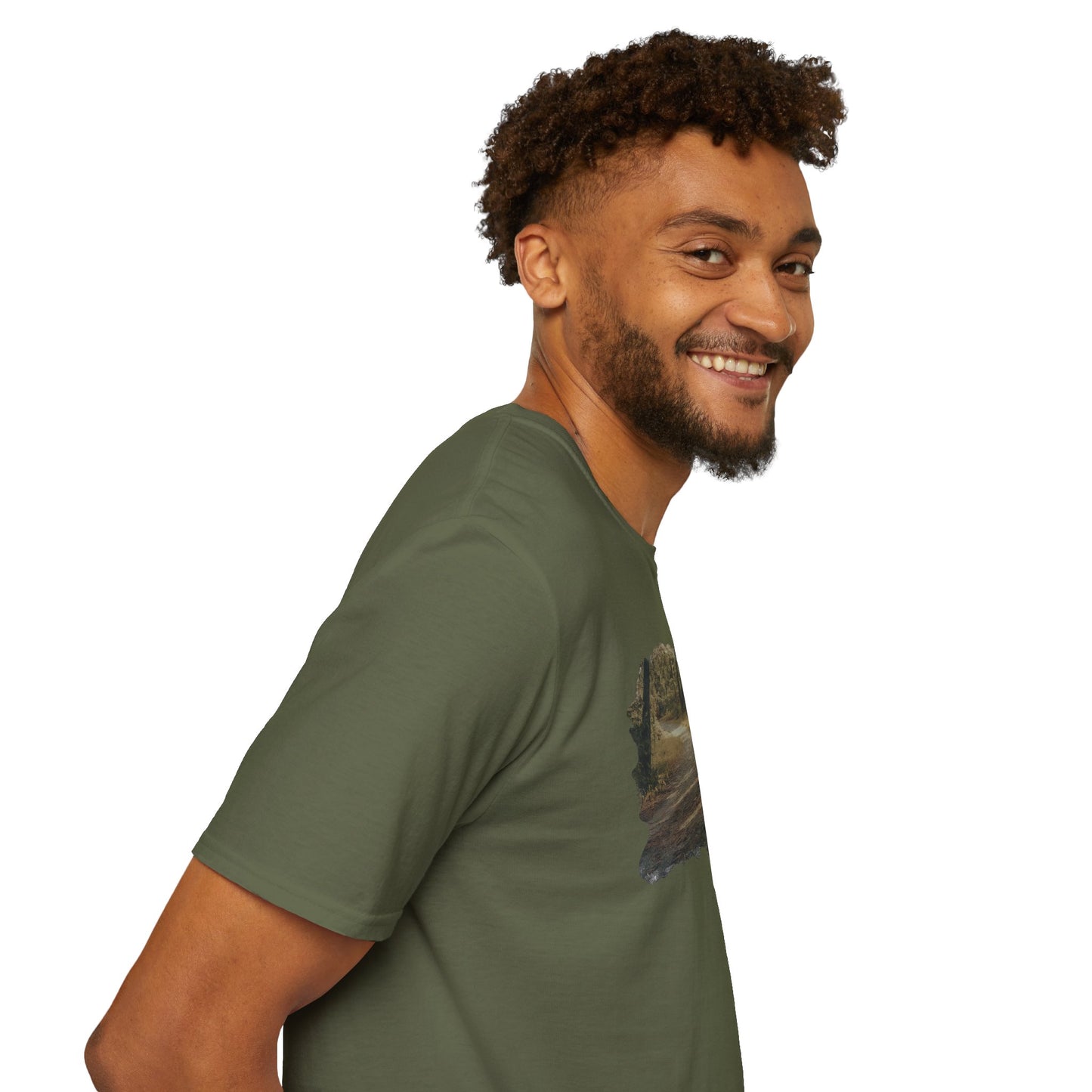 Nature-Inspired Unisex Softstyle T-Shirt, Eco-Friendly Fashion, Outdoor Lover Tee, Gift for Nature Enthusiasts, Casual Everyday Wear