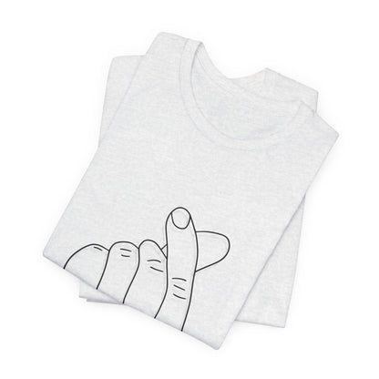 Minimalist Hand Sign Unisex Tee | Casual Everyday Wear | Perfect for Gift Givers