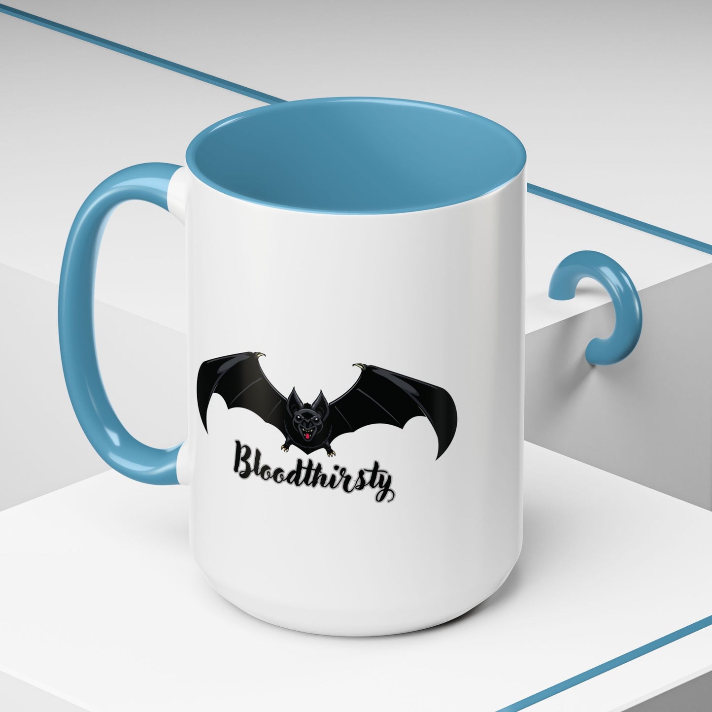 Bloodthirsty Bat Coffee Mug - Unique Halloween and Gothic Accents