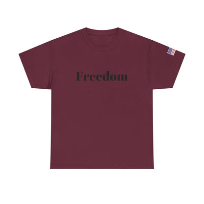 Freedom script tee | T-Shirt, American flag sleeve - TRV