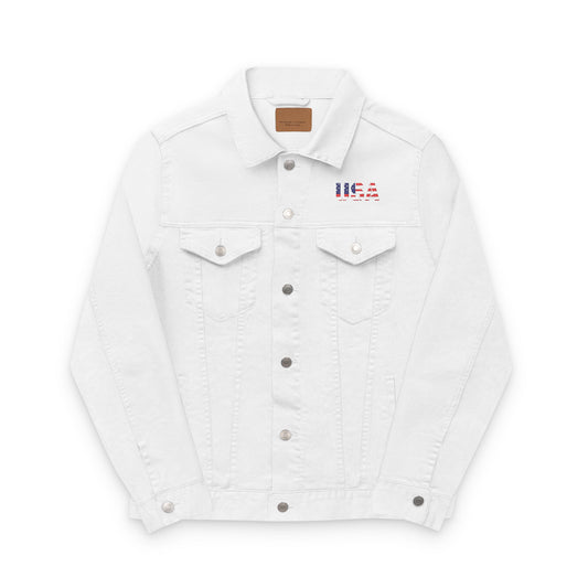 Embroidered Unisex Denim Jacket - Stylish, Casual, Perfect for Summer Outings, Men's & Women's Fashion Statement, Birthday Gift, [...] - TRV