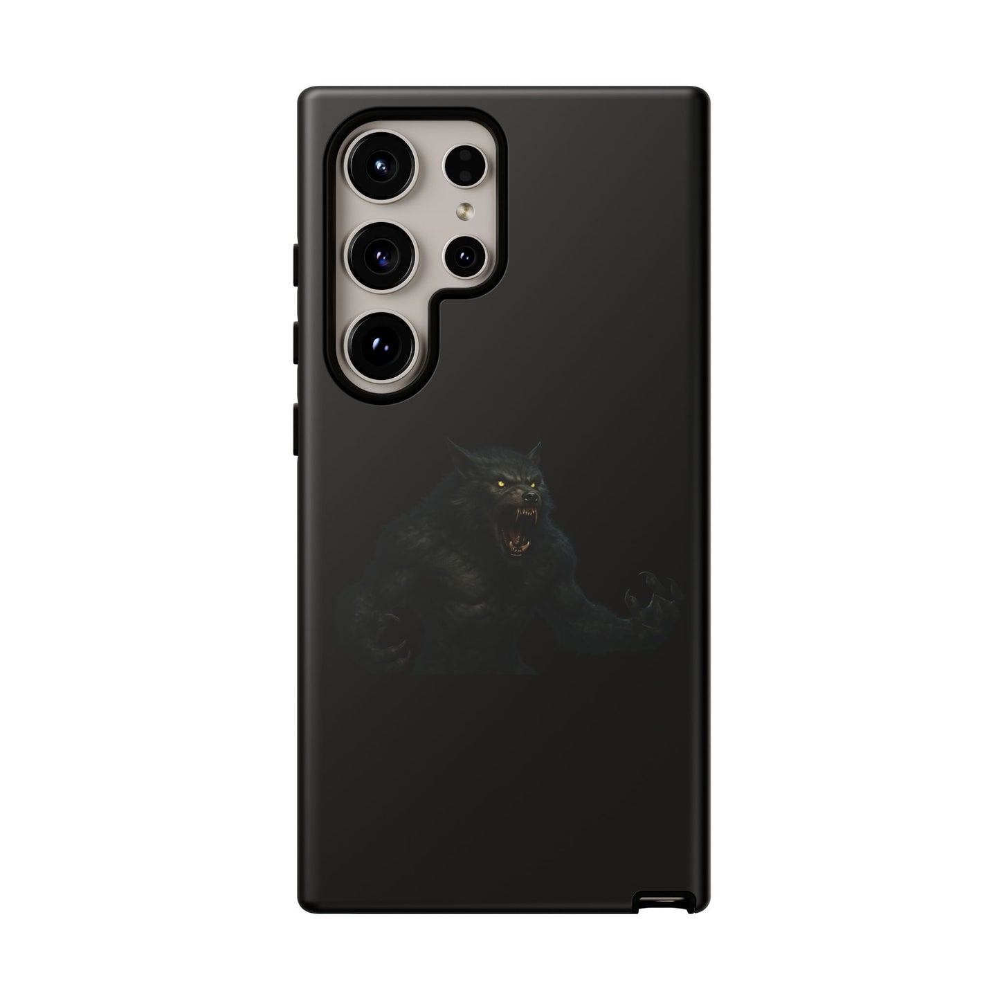 Werewolf Phone Case, Tough Cases, Black Panther Design, Gift for Animal Lovers, Phone Accessories, Fierce Phone Protection - TRV