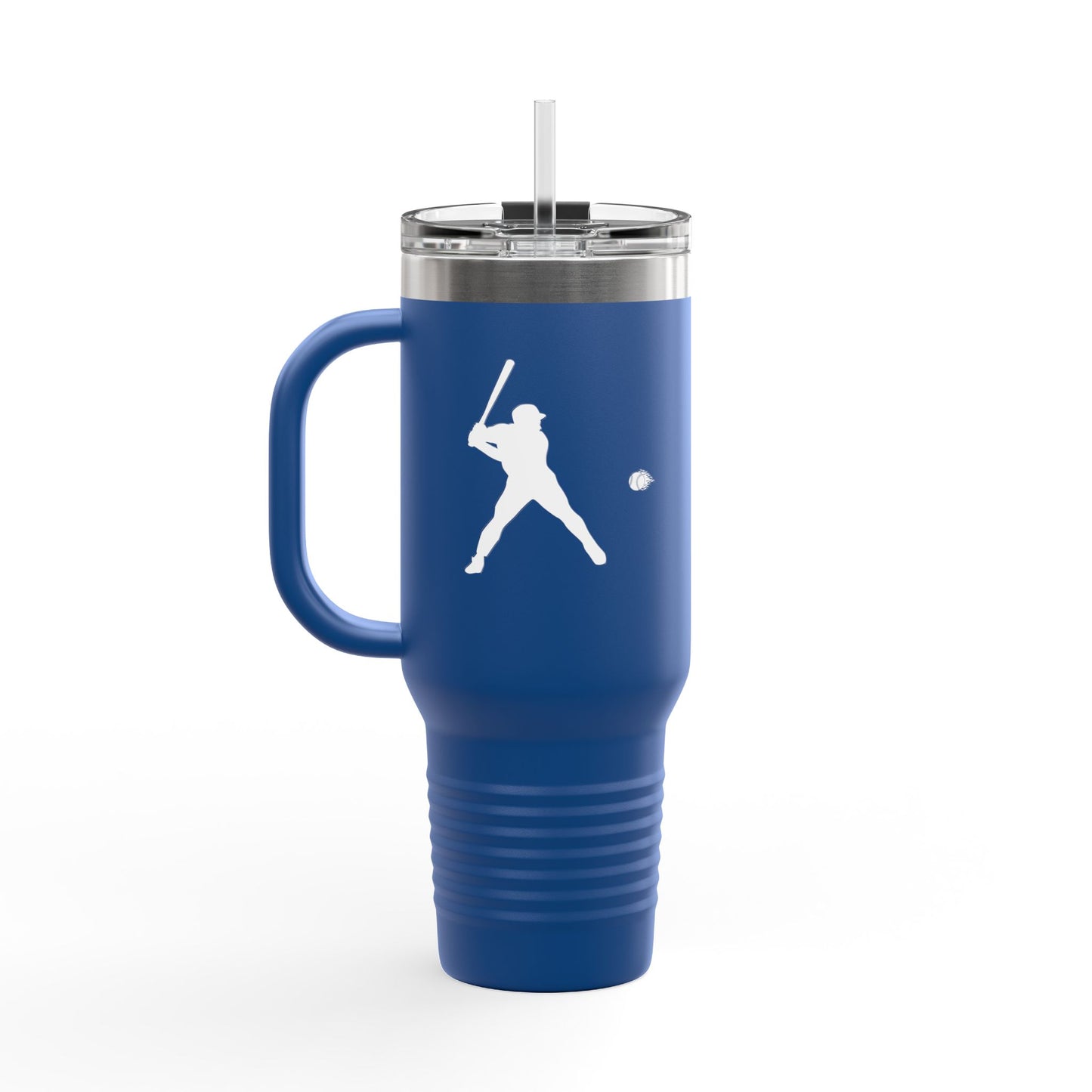 Baseball-Themed Insulated Travel Mug, Perfect for Fans & Athletes, Gift for Sports Lovers, 40oz Drinkware for Home & Road - TRV