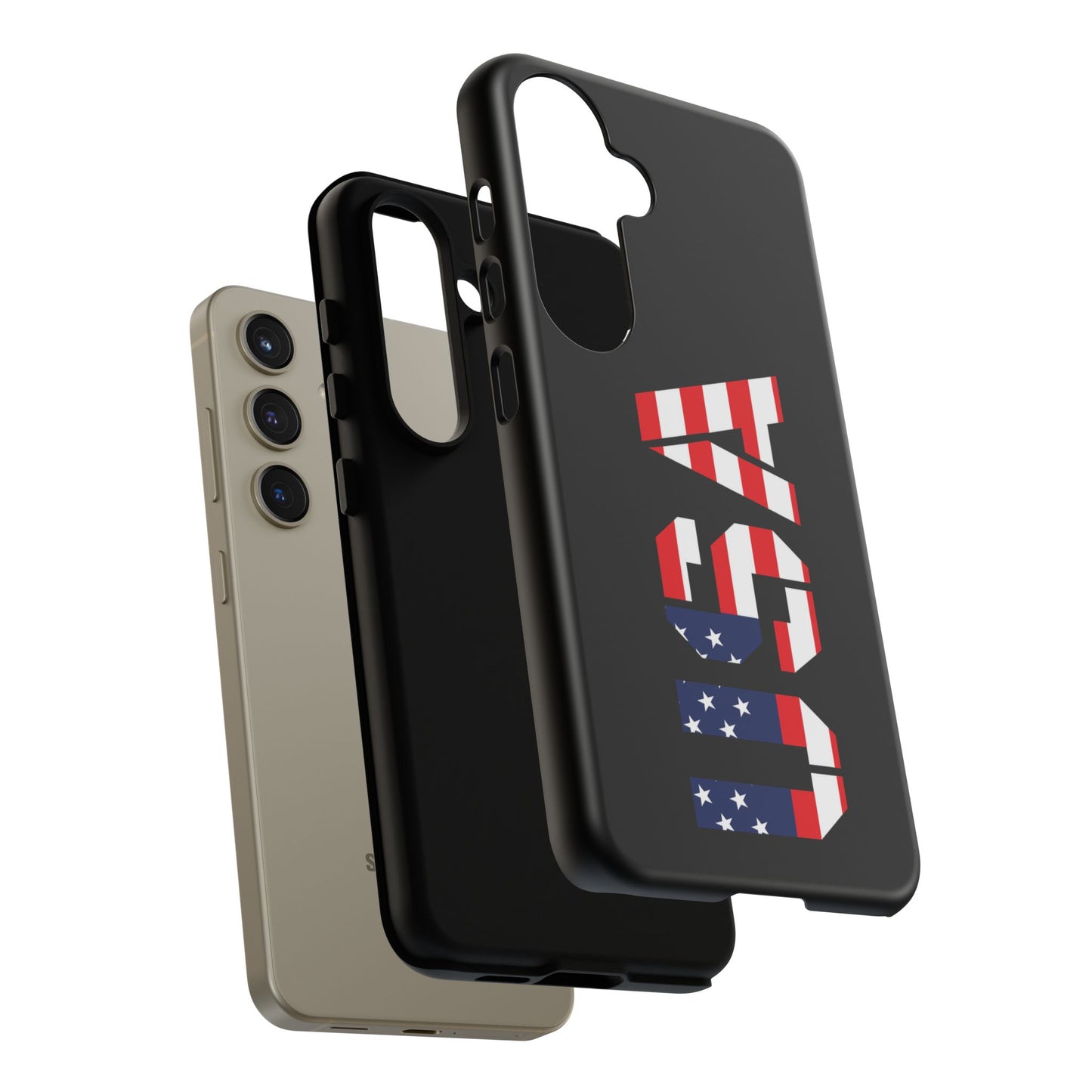 USA Flag Phone Case, Tough Phone Cover, Patriotic Gift, Independence Day Accessory, American Pride Mobile Case - TRV