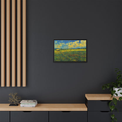 Landscape Matte Canvas, Framed (Multi-color) - TRV