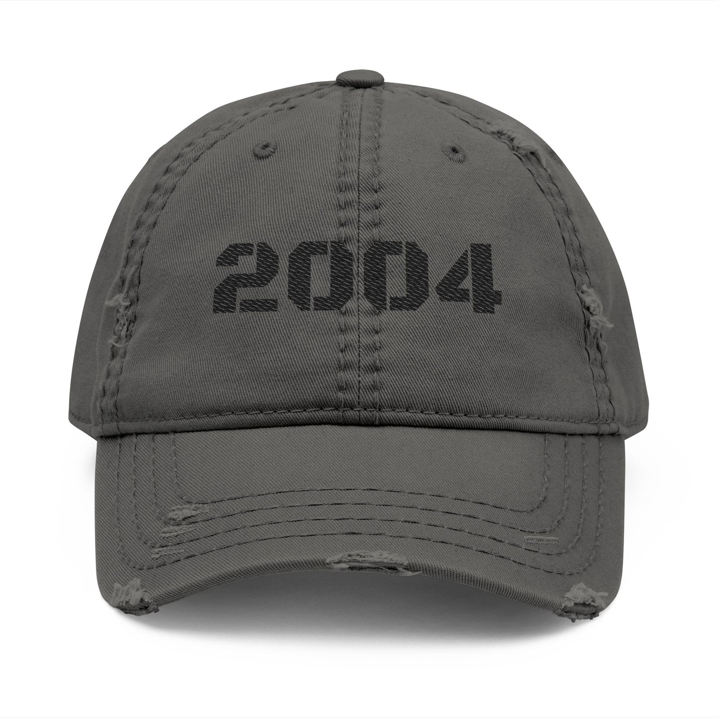 Distressed 2004 Dad Hat, Casual Baseball Cap, Vintage Style Hat, Gift for Him, Trendy Accessories - TRV