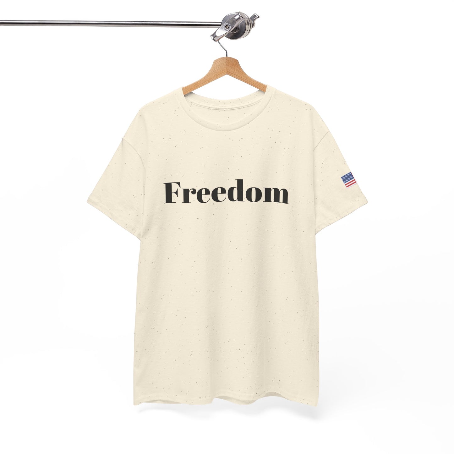 Freedom script tee | T-Shirt, American flag sleeve - TRV