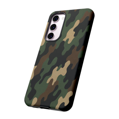Camouflage Phone Case, Tough Cases, Military Style, Unique Phone Accessories, Gift for Him, Durable Phone Cover - TRV