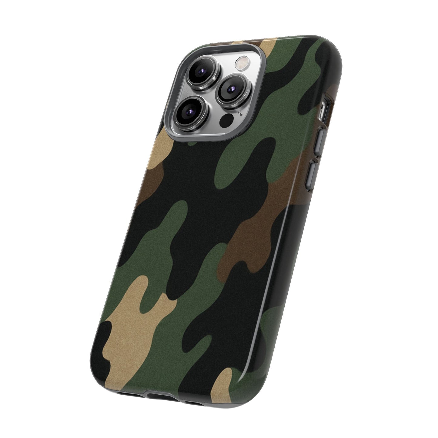 Camouflage Phone Case, Tough Phone Cover, Military Style Accessory, Protective Case for Men, Gifts for Soldiers - TRV
