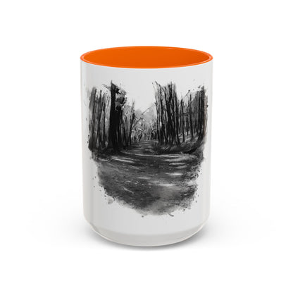 Moody Abstract Forest Coffee Mug | Unique Gift for Nature Lovers, Cozy Home Decor, Perfect for Coffee, Tea, and Hot Chocolate - TRV
