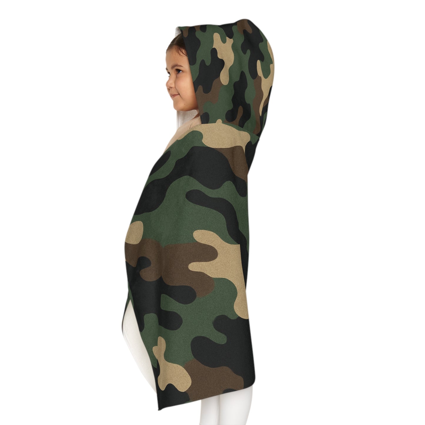 Youth Hooded Towel in Camouflage | Fun Bath Time, Beach Days, Pool Parties, Gifts for Kids, Summer Essentials, Spa Days