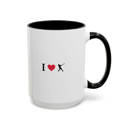 Baseball Love Accent Coffee Mug – Perfect Gift for Sports Fans, Home or Office Use, Great for Birthdays, Anniversaries, and Holidays - TRV