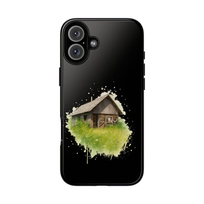 Rustic Farmhouse Phone Case, Cute Cottage Design, Tough Cases for Nature Lovers, Eco-Friendly Gift, Customizable Tech Accessories - TRV