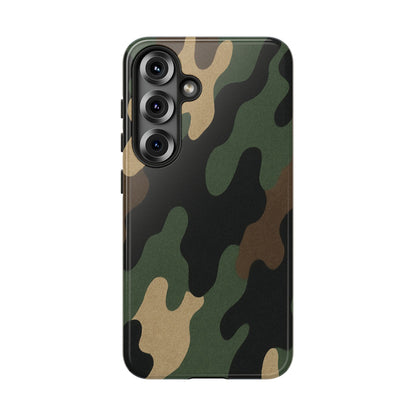 Camouflage Phone Case, Tough Phone Cover, Military Style Accessory, Protective Case for Men, Gifts for Soldiers - TRV