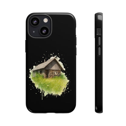 Rustic Farmhouse Phone Case, Cute Cottage Design, Tough Cases for Nature Lovers, Eco-Friendly Gift, Customizable Tech Accessories - TRV