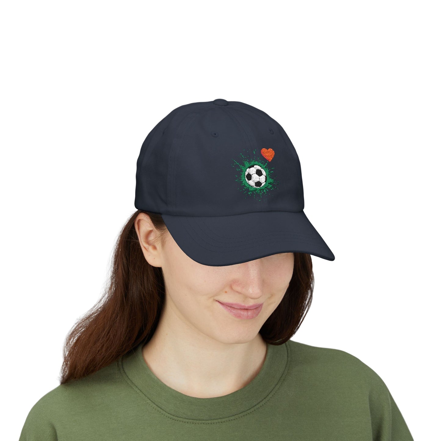 Soccer Love Dad Cap | Perfect Gift for Sports Lovers, Father's Day, Outdoor Events, Casual Wear, Adjustable Cap - TRV