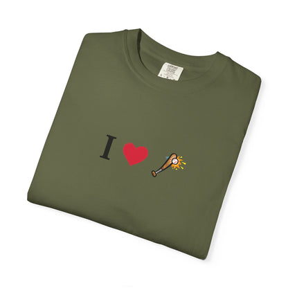 I Love Baseball  Unisex Tee, Gift for Couples, Cute Matching T-Shirts, Casual Everyday Wear, Anniversary Present, Love Shirt - TRV