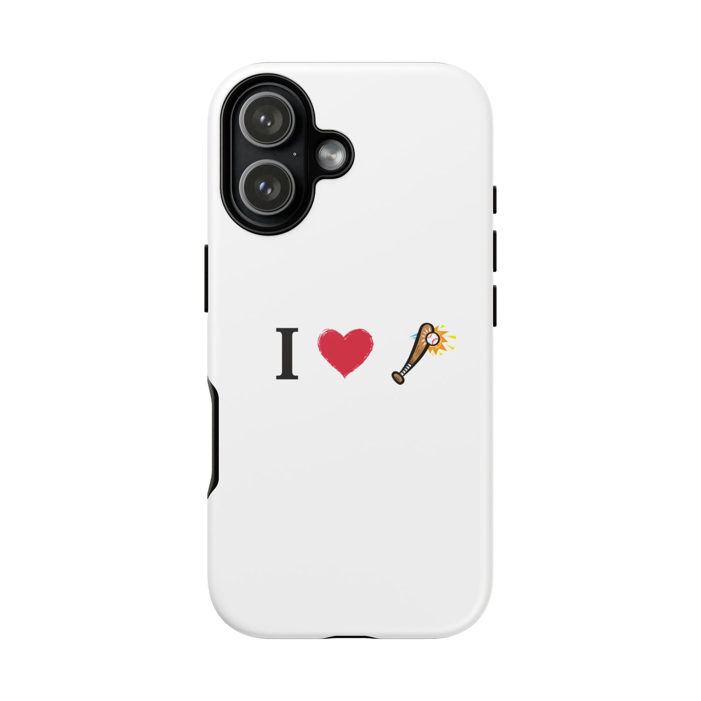 I Love Baseball Vibe Phone Case - Tough Cases for Sports Lovers, Gifts for Athletes, Fun Accessories, iPhone and Android Compatible - TRV