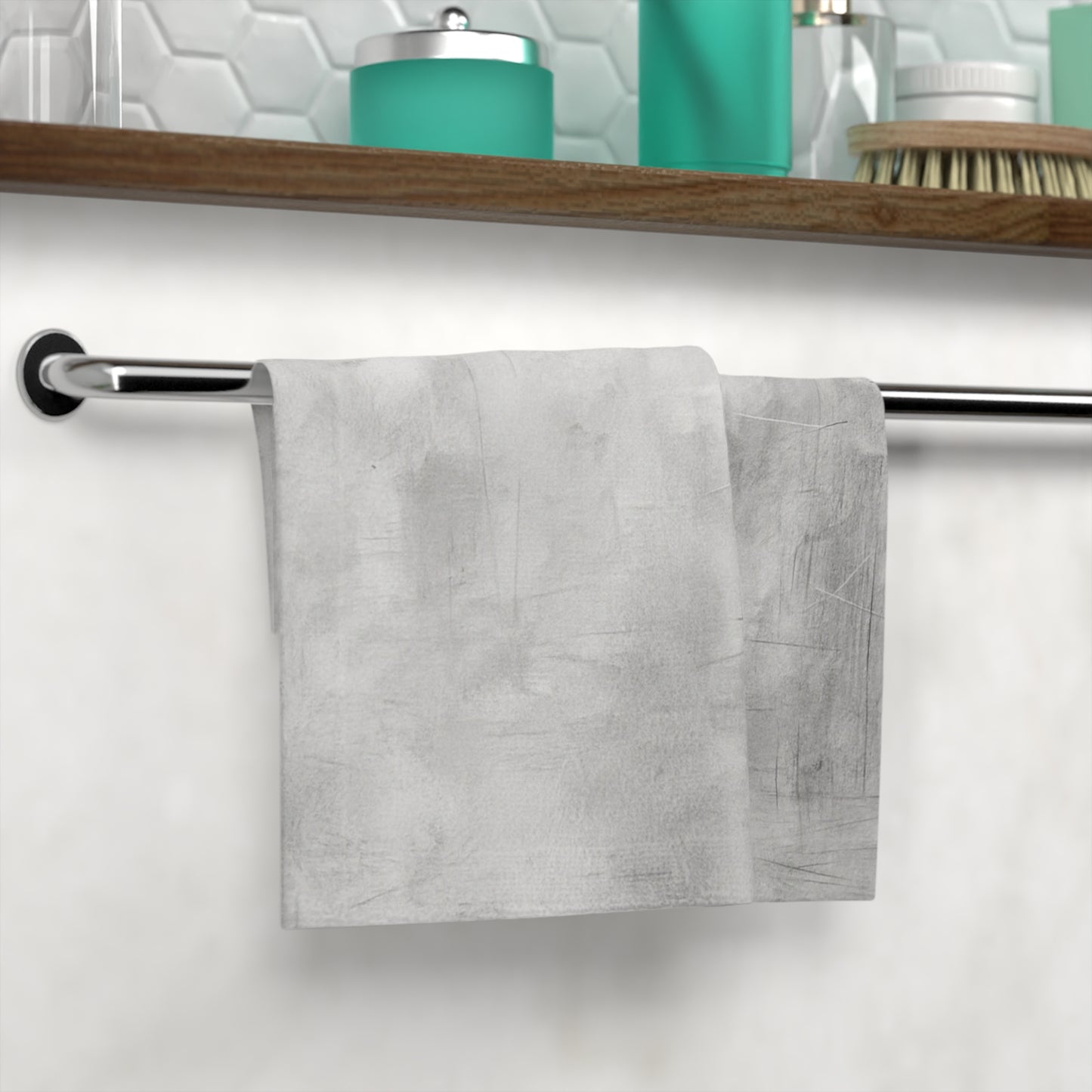 Stylish Face Towel, Spa Essential, Bathroom Accessory, Gift for Home, Luxury Towel, Grey Towel, Eco-Friendly Gift - TRV