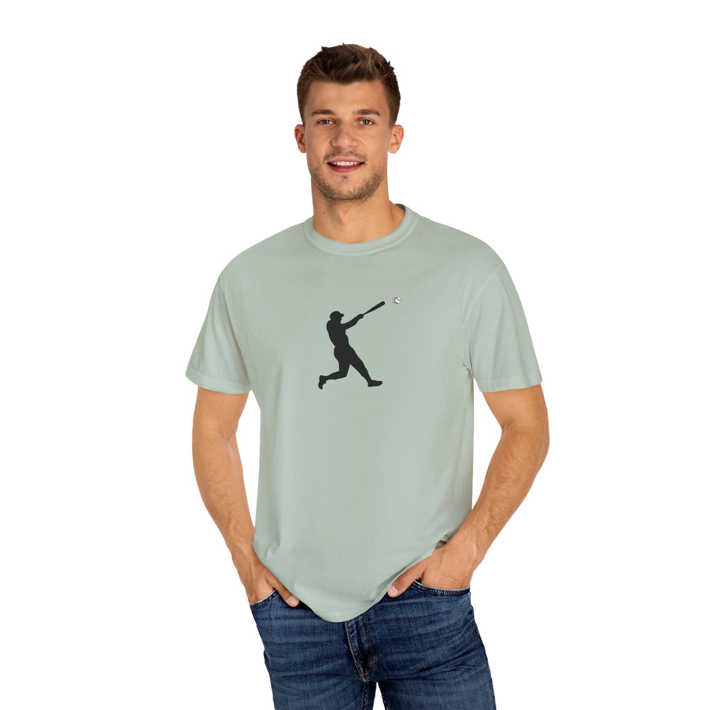 Sporty Garment-Dyed T-Shirt for Baseball Lovers, Casual Tee, Unisex Sports Shirt, Perfect Gift for Athletes, Outdoor Activities - TRV