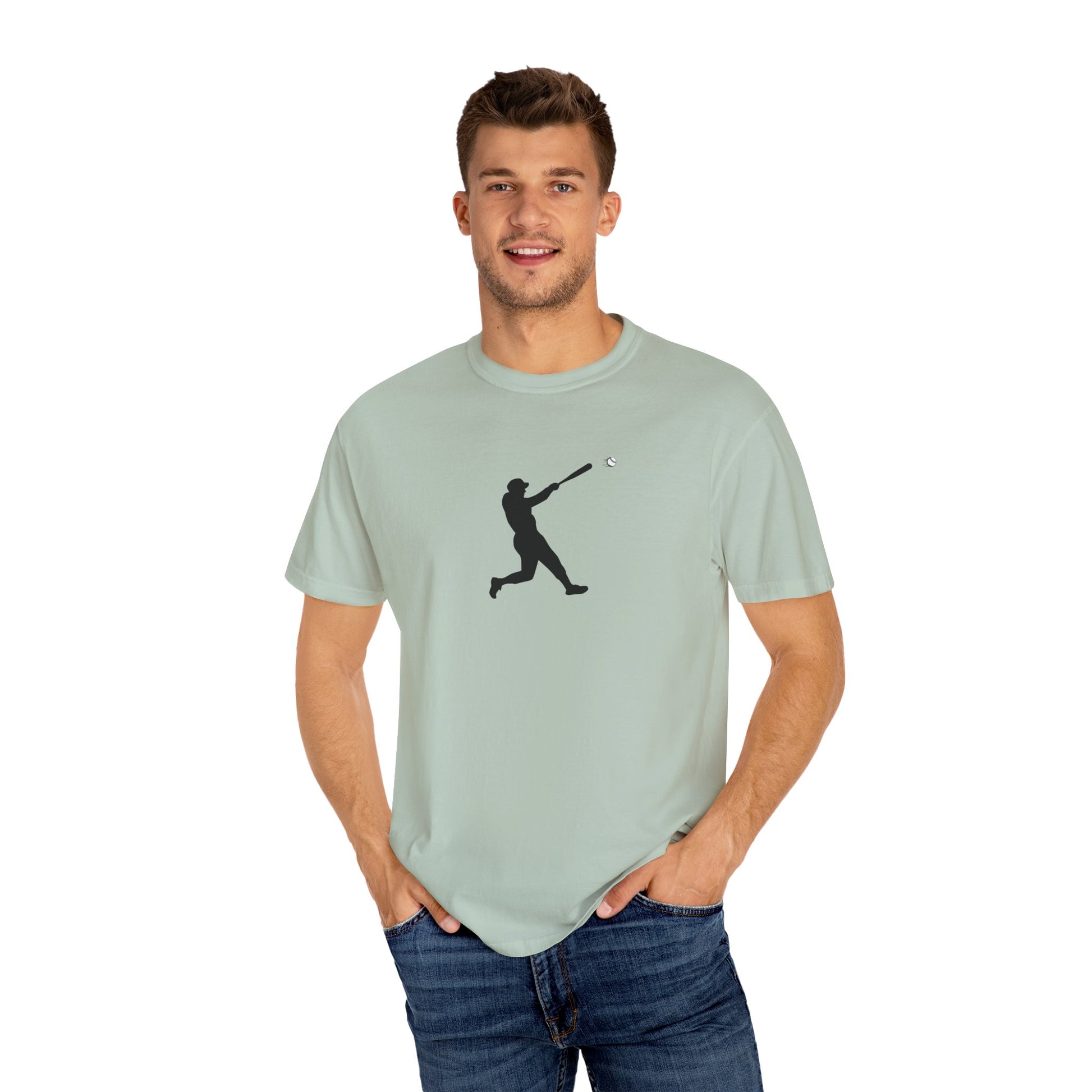 Sporty Garment-Dyed T-Shirt for Baseball Lovers, Casual Tee, Unisex Sports Shirt, Perfect Gift for Athletes, Outdoor Activities - TRV