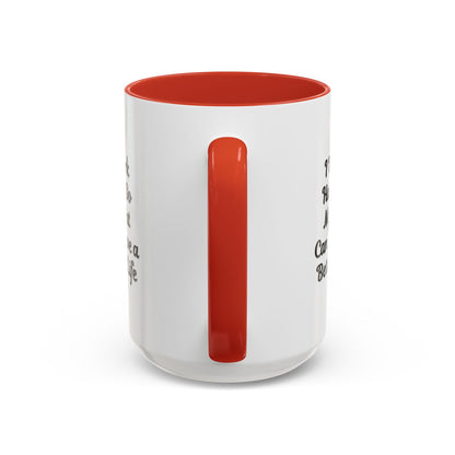Cat Lover's Accent Coffee Mug - I Work Hard So My Cat Can Have a Better Life