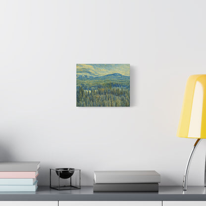 Scenic Landscape Canvas Print, Rustic Home Decor, Wall Art for Nature Lovers, Gift for Art Enthusiasts, Serene Forest Artwork - TRV