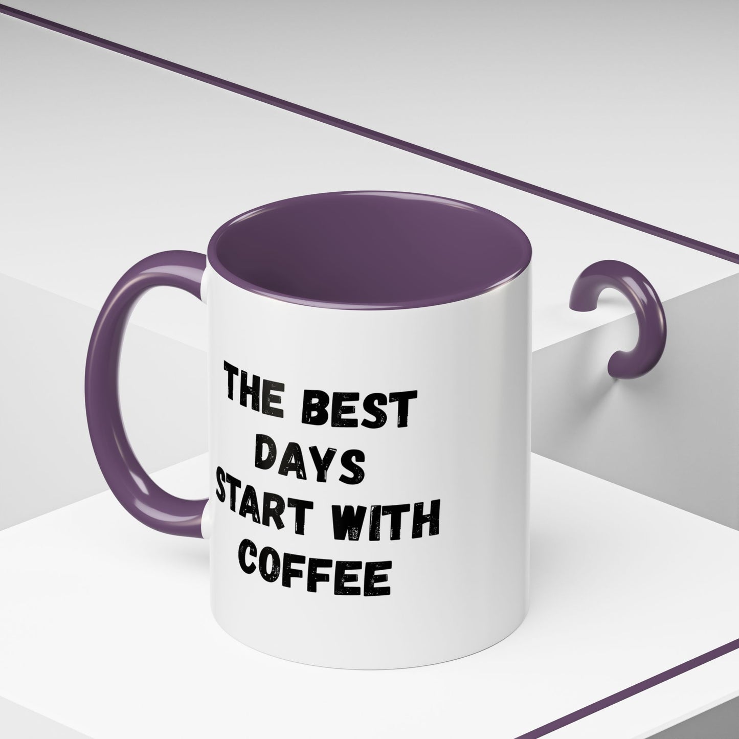 Inspirational Coffee Mug - The Best Days Start With Coffee - Gift for Coffee Lovers, Office Decor, Kitchenware, Birthday Gift, Motivational