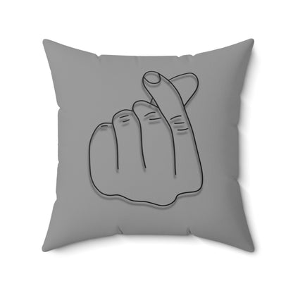 Minimalist Hand Gesture Throw Pillow - Cozy Home Decor