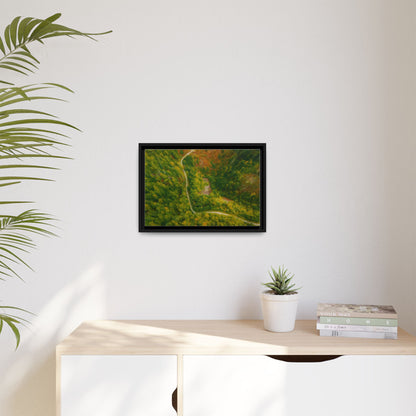 Framed Nature Canvas Art Print, Vibrant Forest Wall Decor, Abstract Landscape Artwork, Home Decoration, Gift for Nature Lovers - TRV