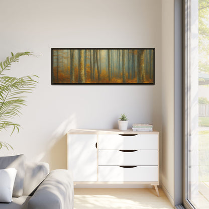 Autumn Forest Canvas Art, Framed Wall Decor, Rustic Home Decor, Nature Artwork, Gift for Nature Lovers - TRV