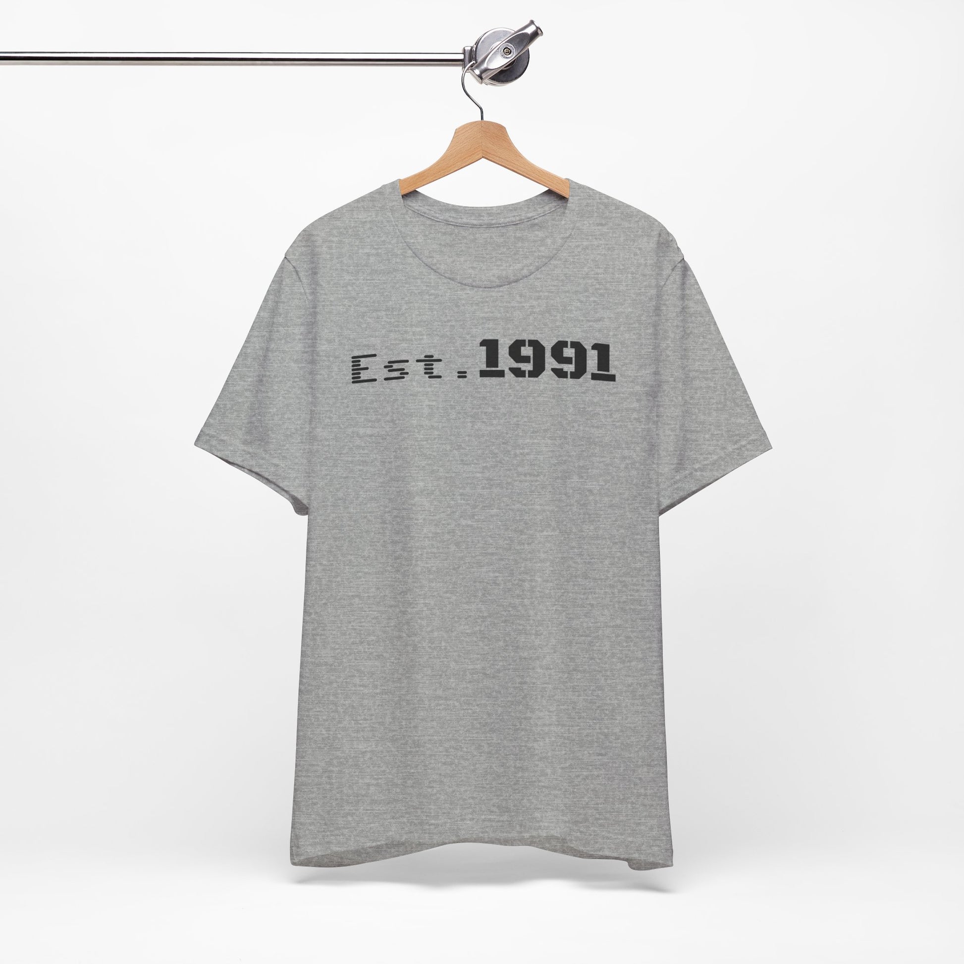 Established 1991 Unisex Jersey Tee | Vintage Anniversary Gift | Casual Wear, Birthday Shirt, Retro Style, Statement Tee, Gift for Him/Her - TRV