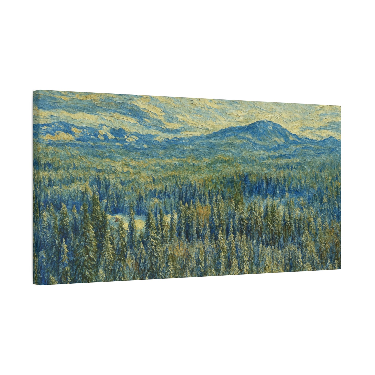 Scenic Landscape Canvas Print, Rustic Home Decor, Wall Art for Nature Lovers, Gift for Art Enthusiasts, Serene Forest Artwork - TRV