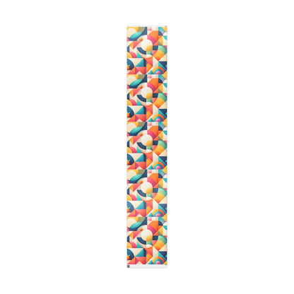 Geometric Colorwave Wrapping Paper Roll — Vibrant Abstract Gift Wrap