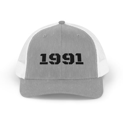 Vintage 1991 Snapback Trucker Cap, Retro Hat, Unisex Baseball Cap, Gift for Birth Year 1991, Casual Style Headwear - TRV