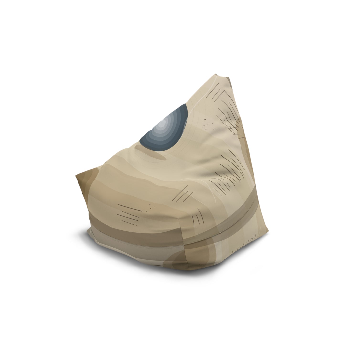 Desert Sand Abstract Pattern Bean Bag Chair Cover | Neutral Boho Living Room - TRV