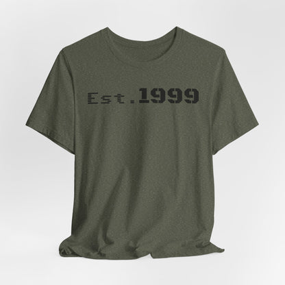 Established 1999 Unisex Tee | Vintage Birth Year Shirt, Casual Birthday Gift, Personalized Family Reunion Apparel, Retro Style [...] - TRV