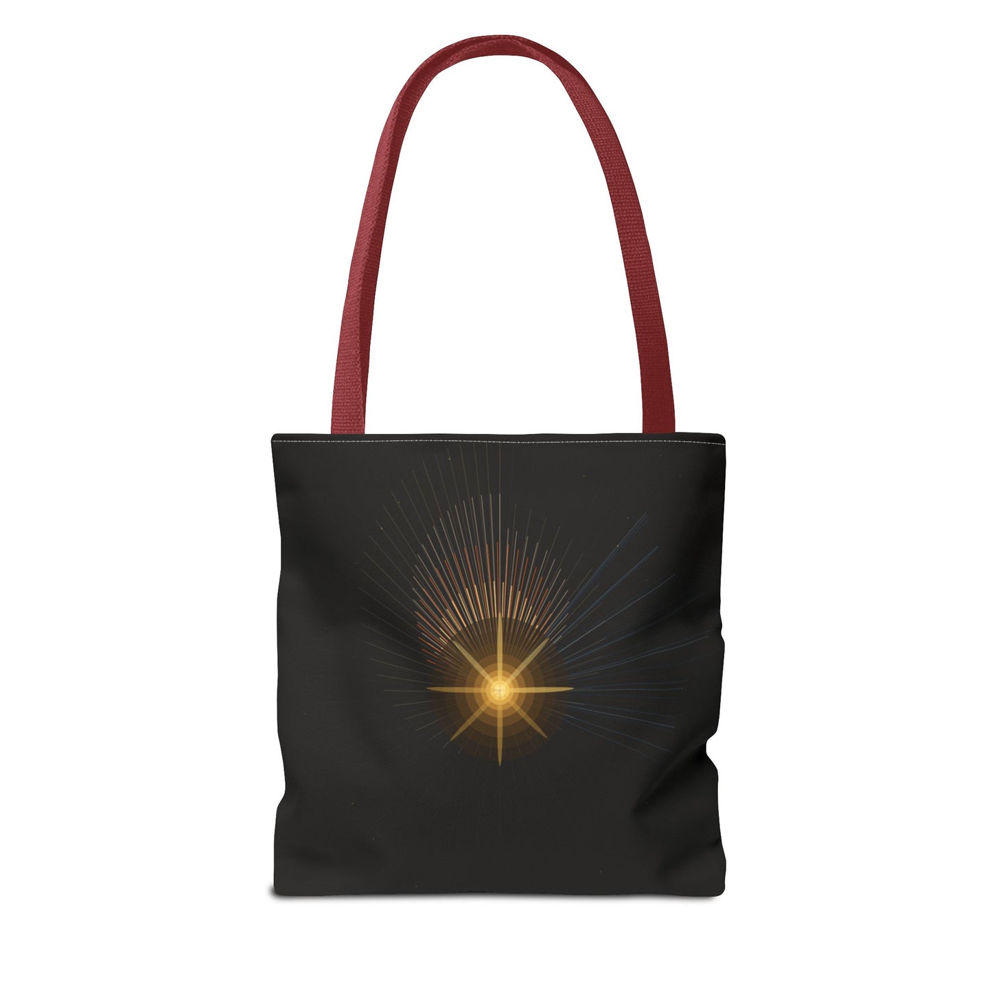 Radiant Starburst Tote Bag | Golden Light Celestial Design - TRV