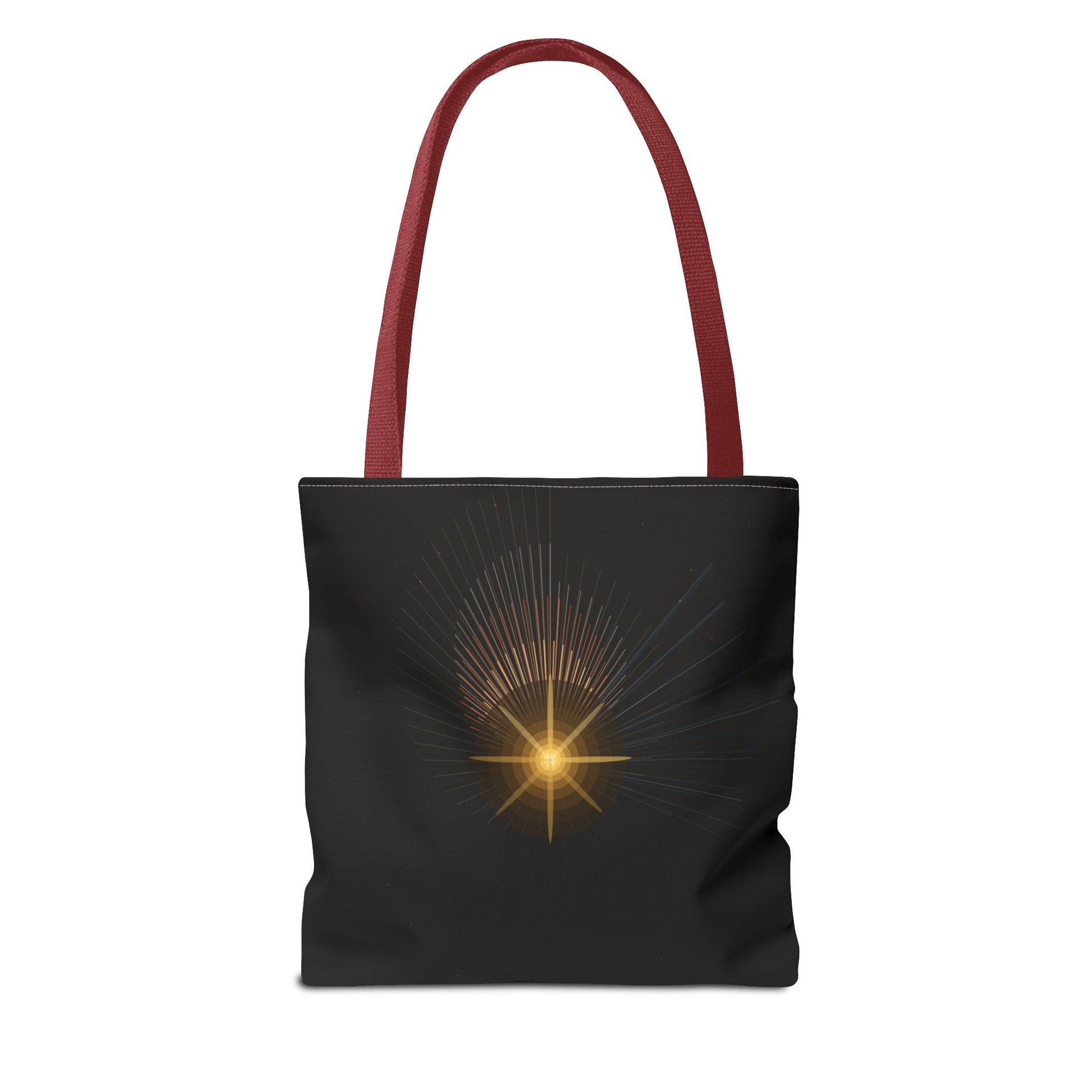 Radiant Starburst Tote Bag | Golden Light Celestial Design - TRV