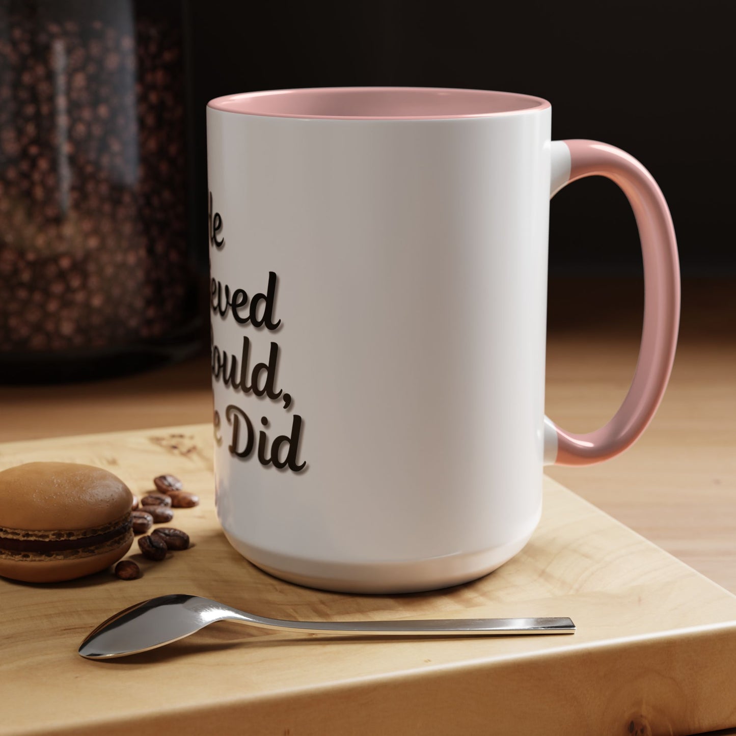Inspirational Accent Coffee Mug - 'He Believed He Could, So He Did' - Perfect Gift for Motivational Moments - TRV