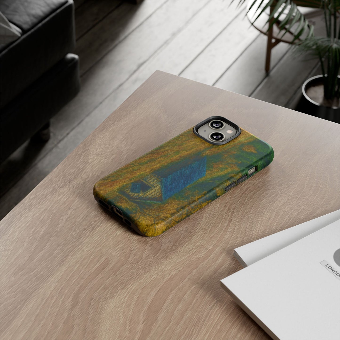 Artistic Phone Case by Tough Cases, Nature-Inspired Phone Protection, Unique Gift for Nature Lovers, Stylish Accessory, Fall Aesthetic - TRV