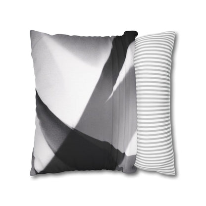Abstract Black and White Photo Pillowcase, Square Pillowcase