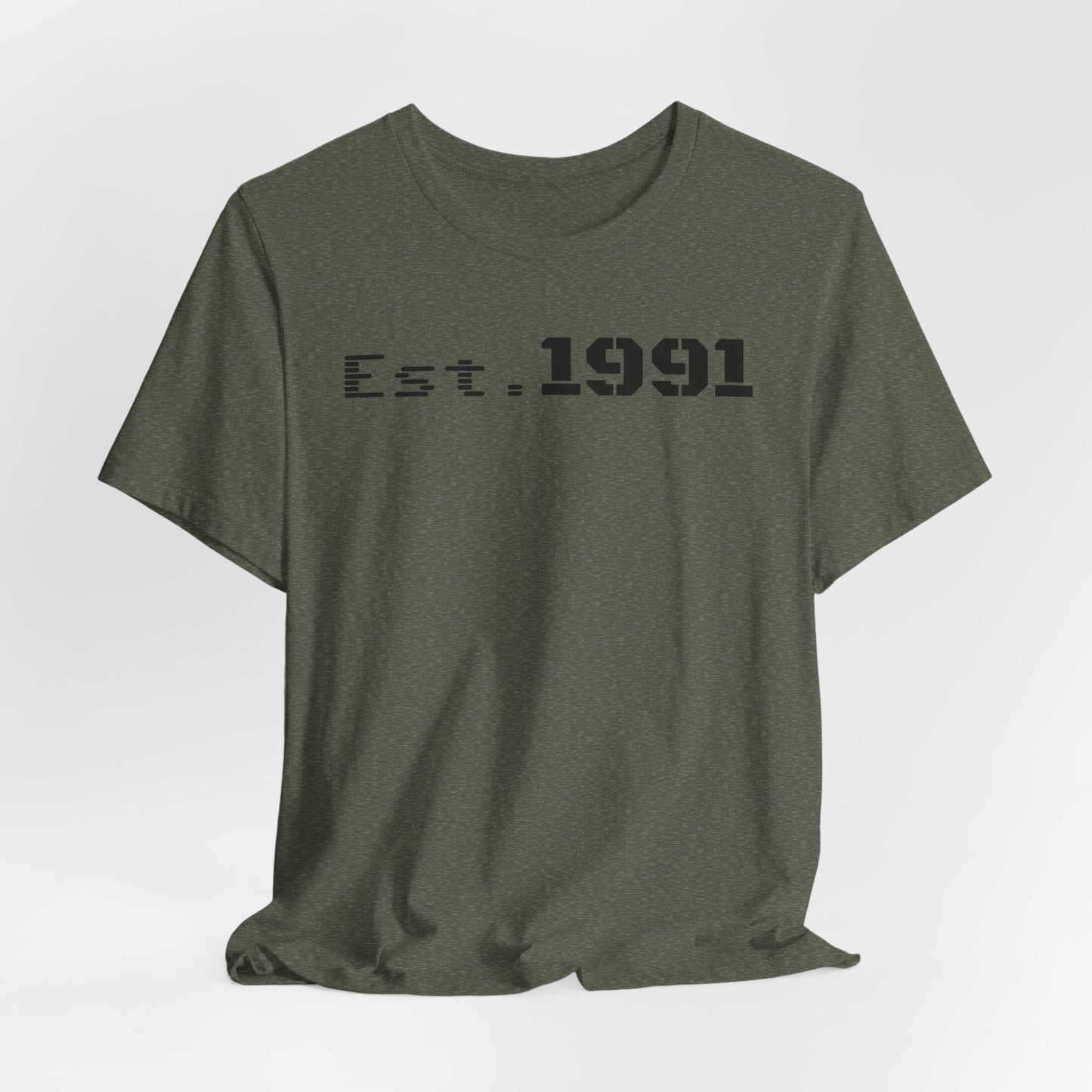 Established 1991 Unisex Jersey Tee | Vintage Anniversary Gift | Casual Wear, Birthday Shirt, Retro Style, Statement Tee, Gift for Him/Her - TRV