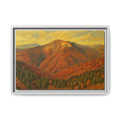 Autumn Landscape Wall Art, Cozy Home Decor, Nature Print, Framed Canvas, Fall Decorations, Gift Idea for Art Lovers - TRV