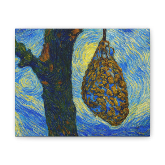 Abstract Nature Canvas Art Print, Home Decor, Wall Art, Gift for Art Lovers, Vintage Tree Painting - TRV