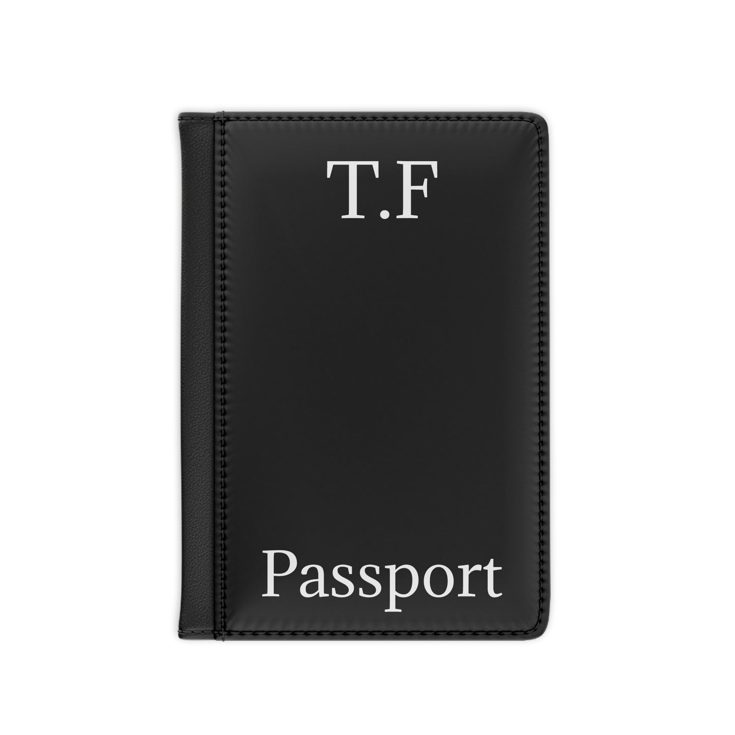 Monogram Initials Passport Cover | Leather Travel Passport Holder - TRV